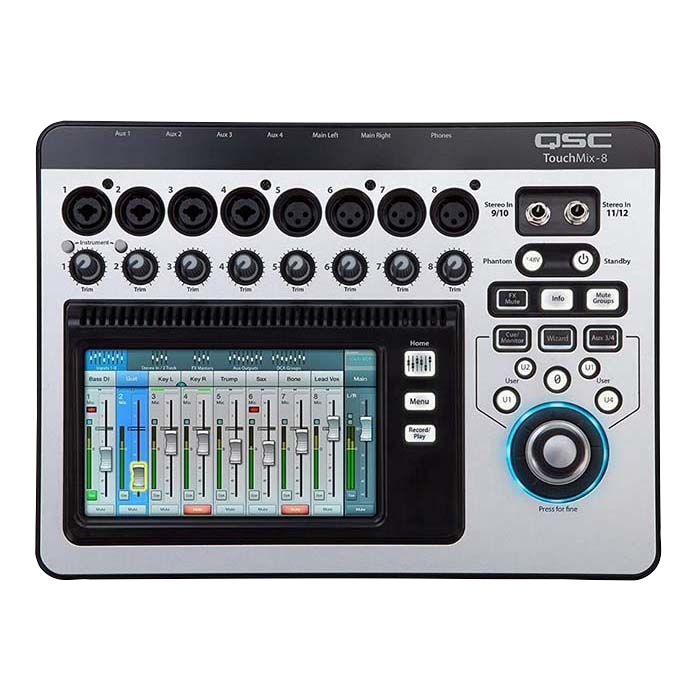 Consola Digital Qsc Touchmix 8 14 Canales Música Audio Video E Iluminación De Consumo 7353