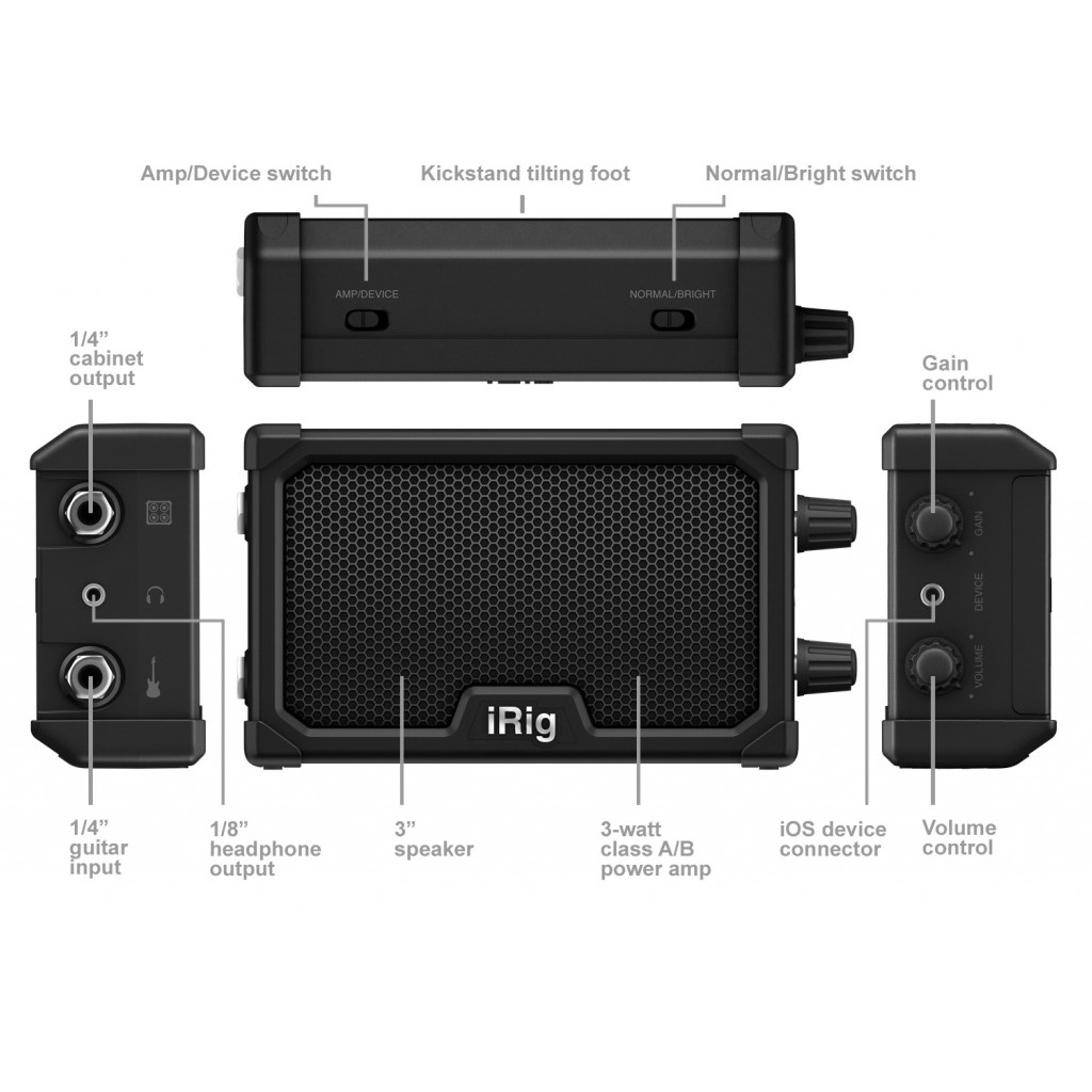 AMPLIFICADOR GUITARRA IRIG NANO AMP PROMO DIAS IK — Miche - Tiendas  Musicales