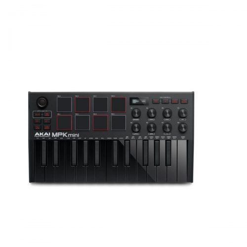 Controlador MIDI Con USB Negro Akai MPKMINI3B
