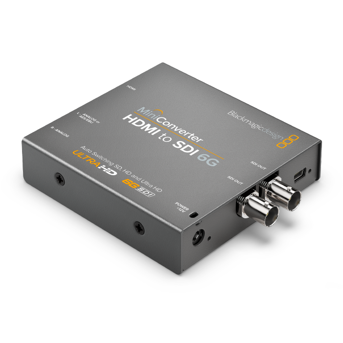 CONVERTIDOR BLACKMAGIC MINI CONVERTER HDMI TO SDI 6G Musica Audio Video e Iluminacion de Consumo